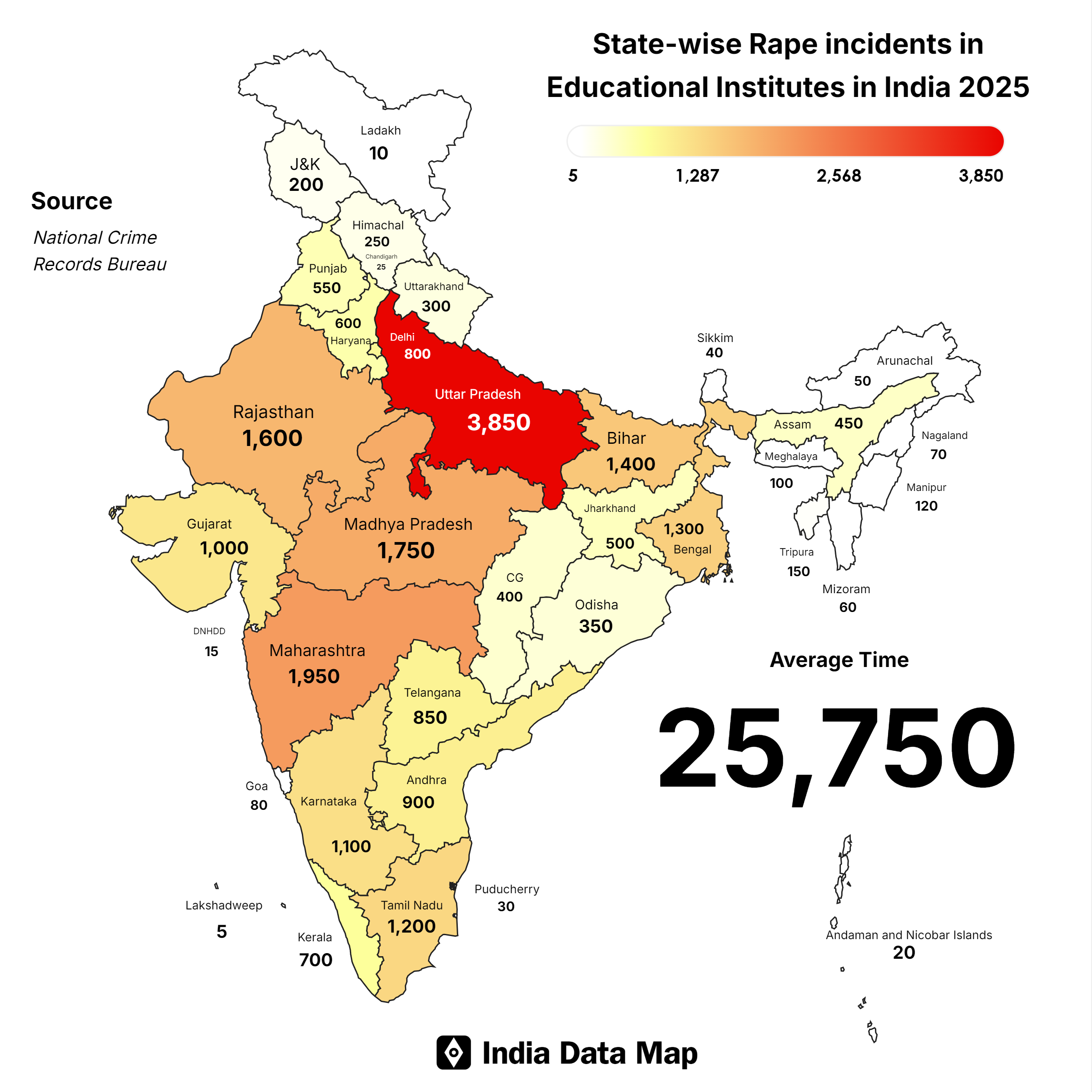 Rape Incidents in India’s Schools and Colleges (2025)