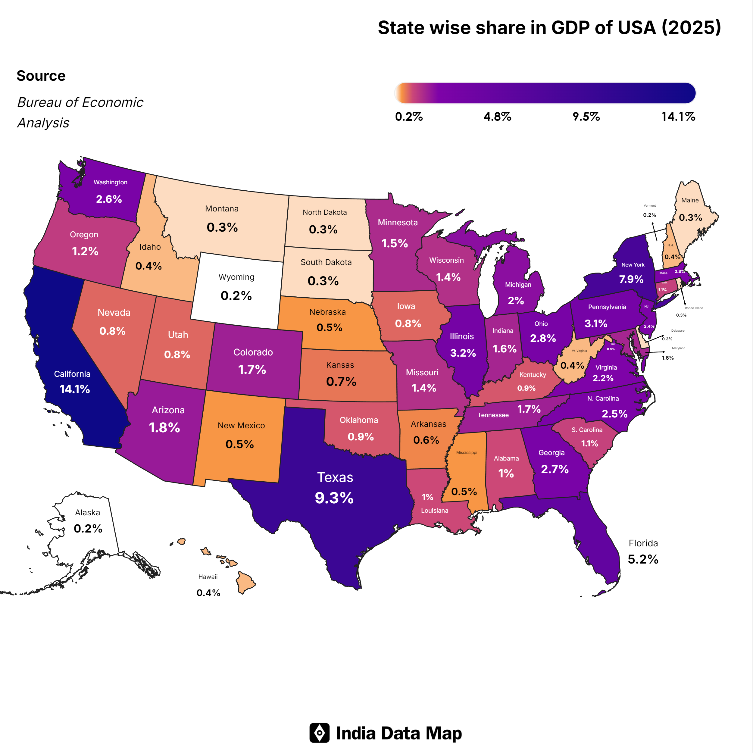 The $27 Trillion Year: A Detailed Breakdown of State GDP Performance for 2025