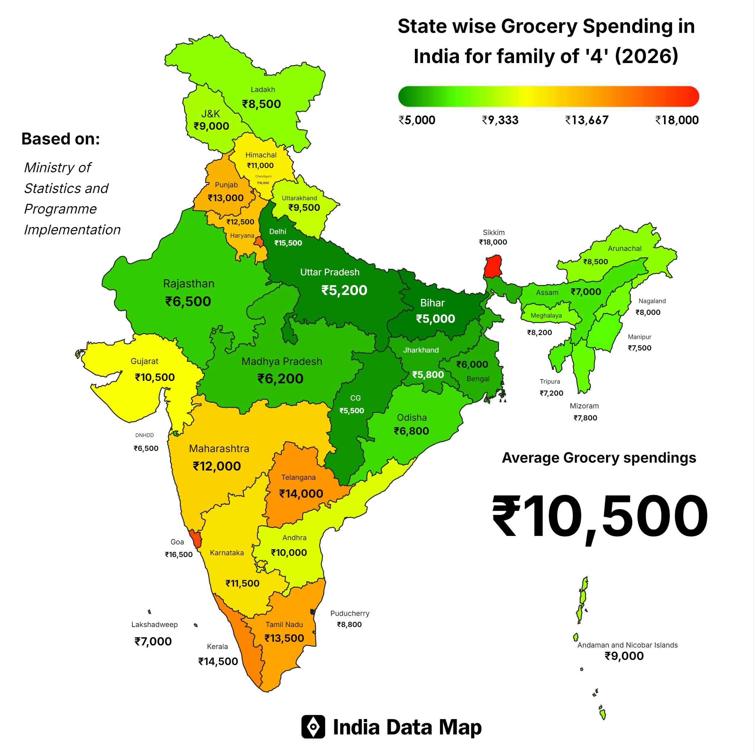 The Cost of a Thali: New 2026 Data Reveals India’s Most Expensive States for Groceries