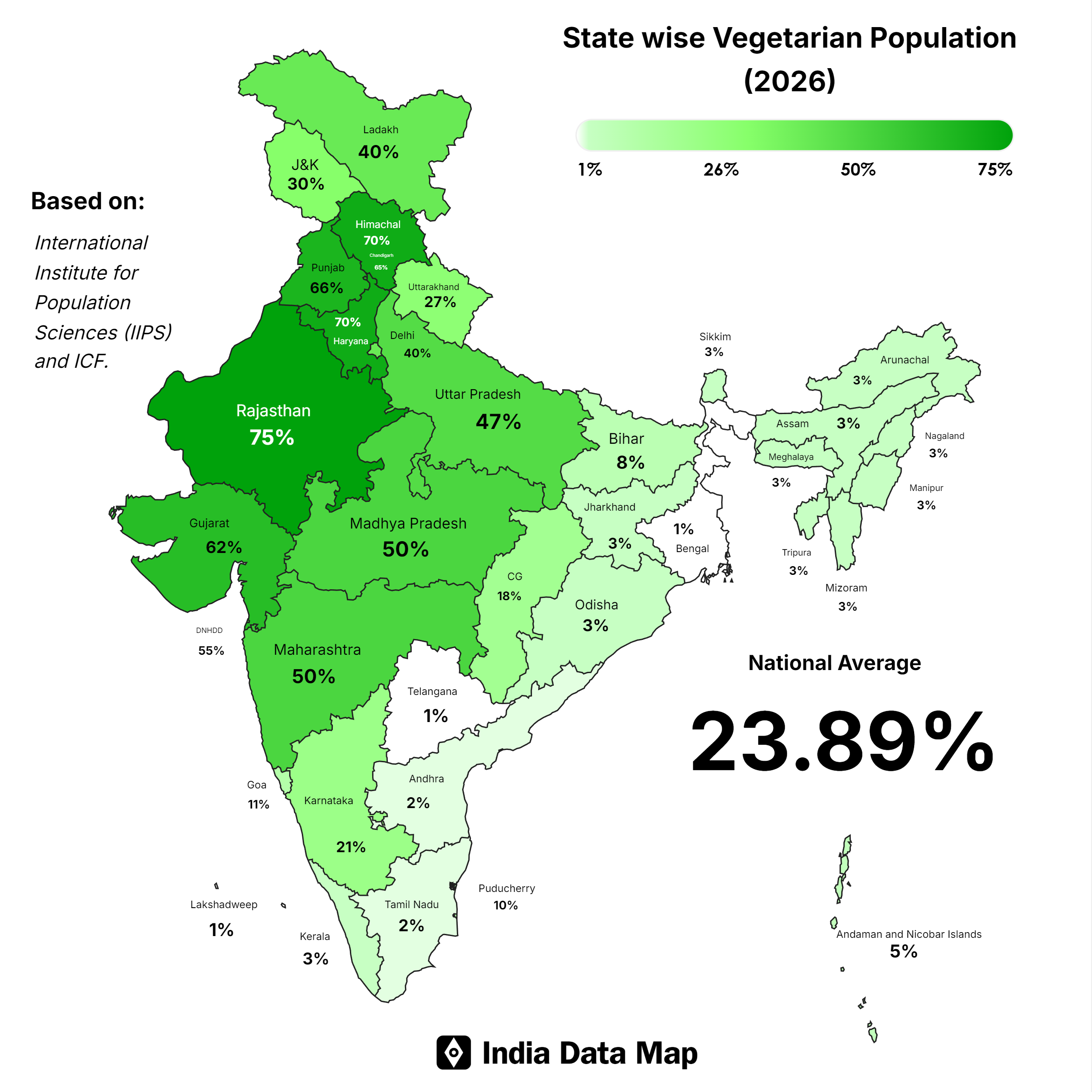 India S 2025 Hindu Population Map New State Level Data On Distribution